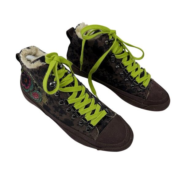 Desigual Womens Sneakers ankle boots Floral Size EU 39 US 8 - Picture 1 of 16
